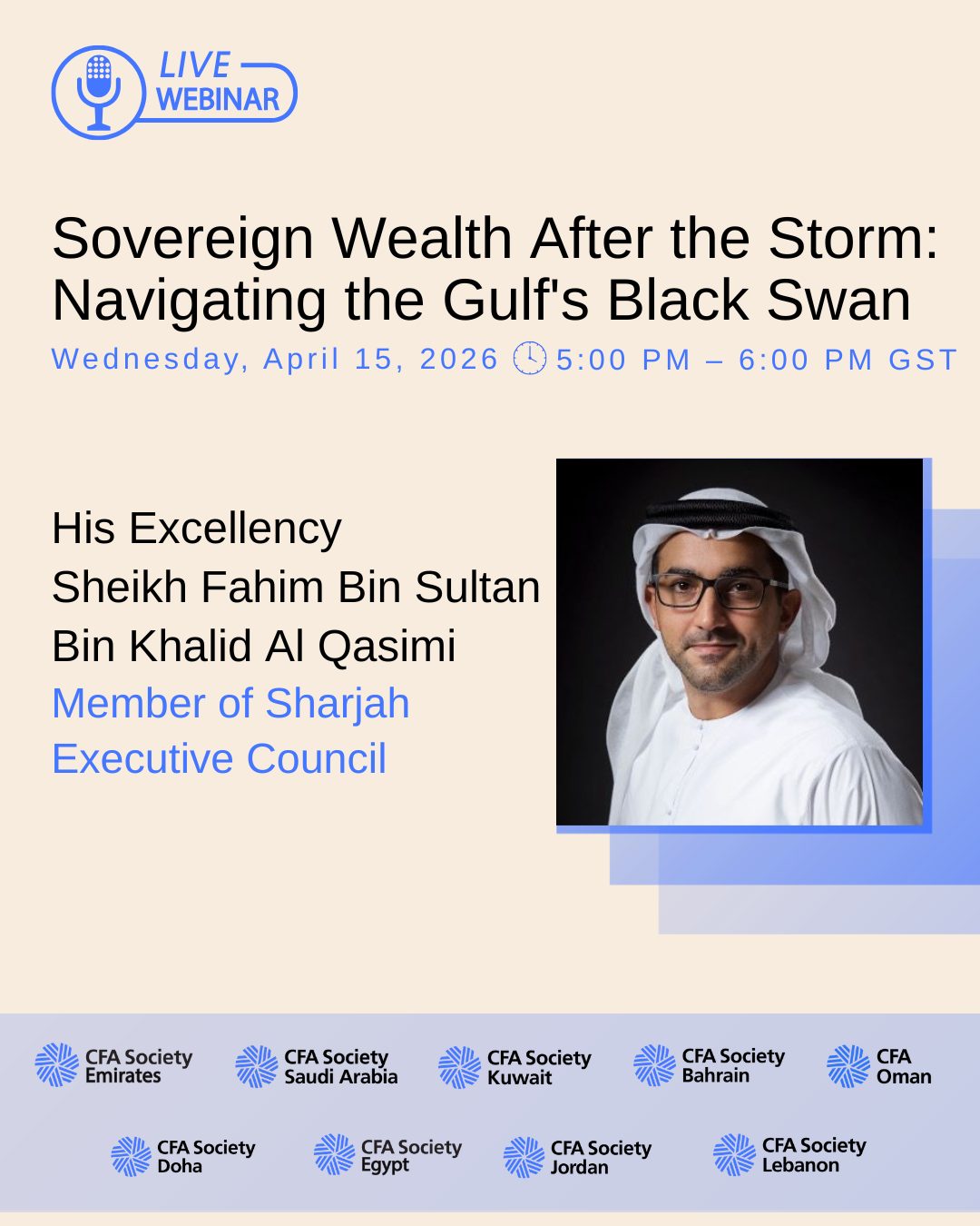 photos of GCC webinar: Sovereign Wealth After the Storm – Navigating the Gulf’s Black Swan